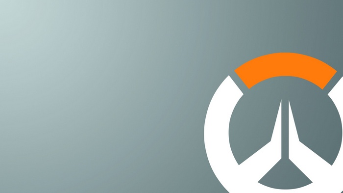 Overwatch logo on a gray background