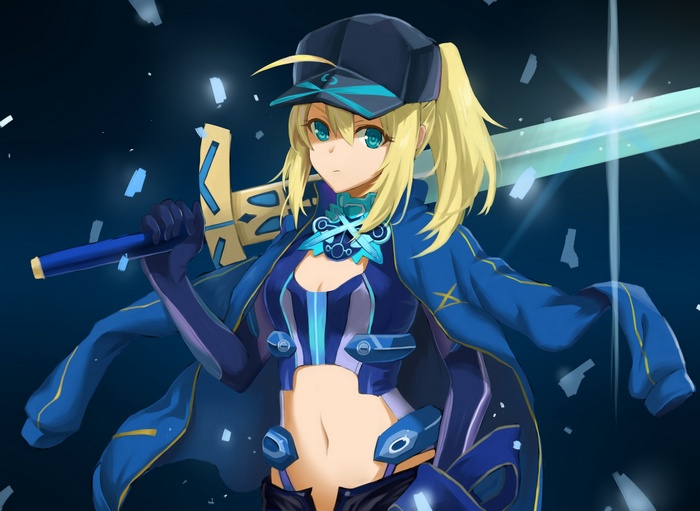 Fate/Grand Order Saber with a Sword
