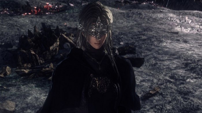 Dark Souls III Fire Keeper with ornate mask