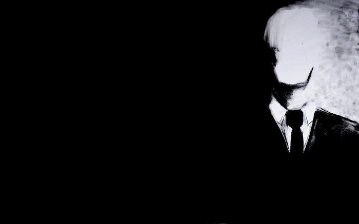 Slender Man in a suit