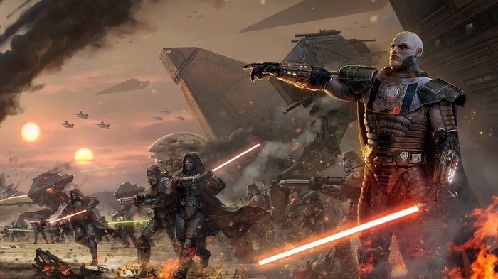 The Old Republic: Darth Malgus leads a battle