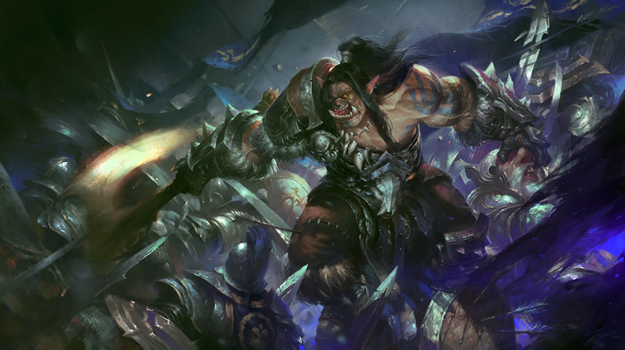 Grommash Hellscream in World of Warcraft Battle