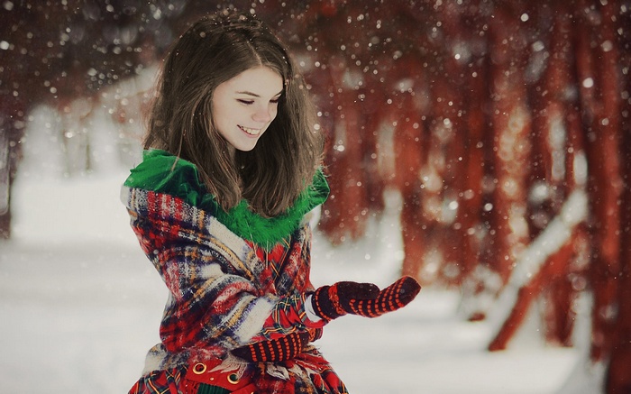 Jane in the snow