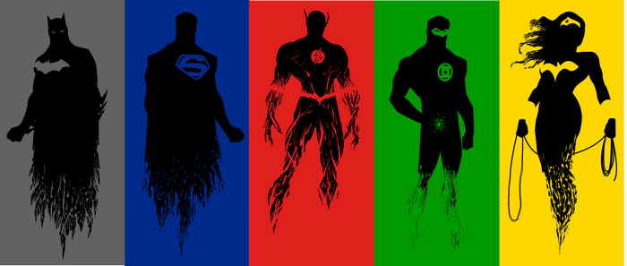 Justice League, hero, Superman, Green Lantern, Flash, DC Comics, Wonder Woman, Batman, collage