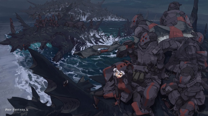 Pixiv Fantasia V: Soldiers and Monsters in the Sea
