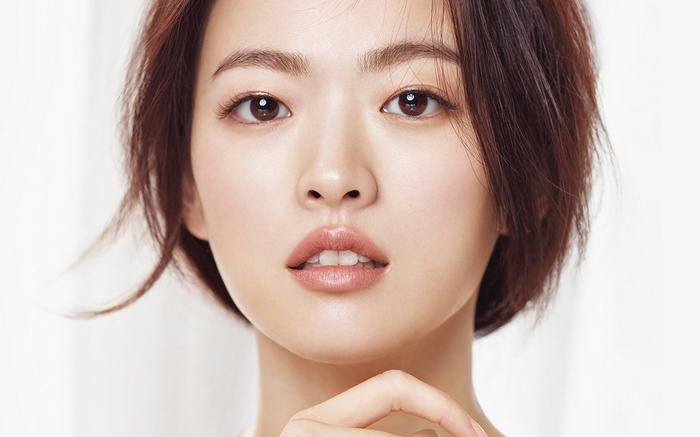 portrait, brown eyes, South Korea, short hair, fingers, open mouth, Korean, face, brunette, Chun Woo-Hee, juicy lips, looking at viewer, Asian, model, actress, women