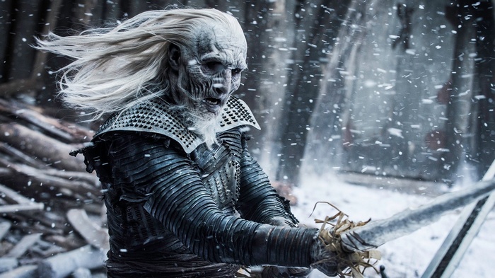 White Walker from Game of Thrones in snow