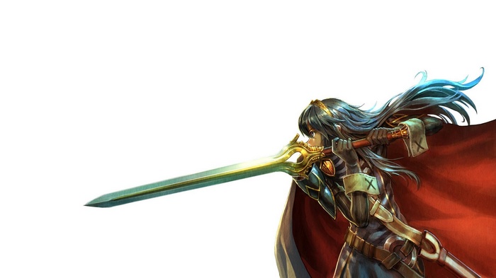 Lucina with Falchion sword from Fire Emblem
