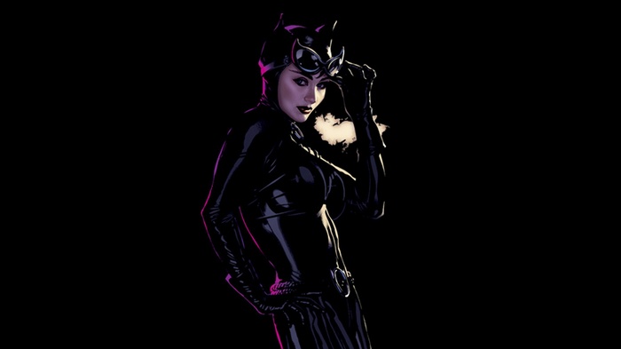 Catwoman illustration by Adam Hughes