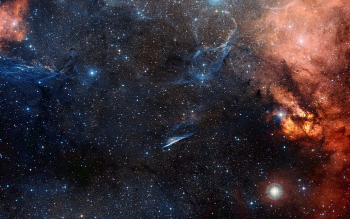 Nebula and stars in deep space