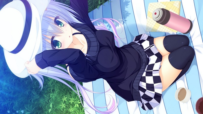 Kururu (World Election) wearing a hat and skirt