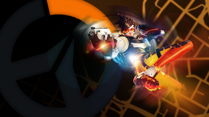 Tracer from Overwatch in action