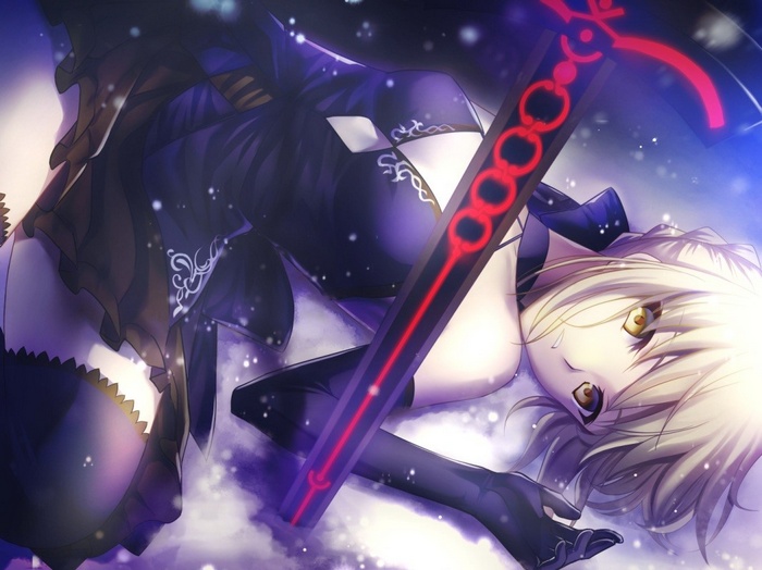 Saber Alter with Excalibur Morgan from Fate Series