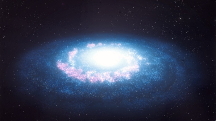 The Milky Way galaxy in deep space
