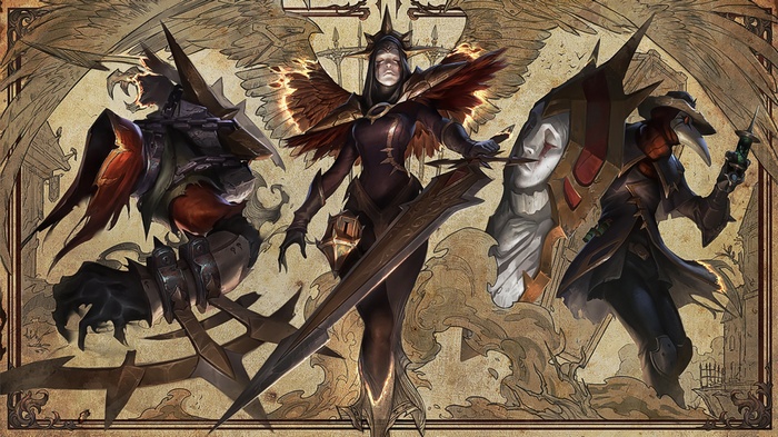 League of Legends characters: Nocturne, Kyle, and Singed
