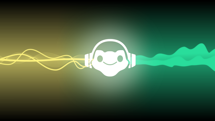 Lúcio Logo with Sound Waves