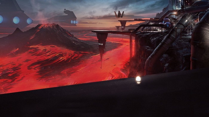 Star Wars: Battlefront Lava Planet Industrial Complex