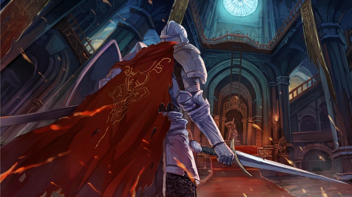 Knight with red cape in Dark Souls III