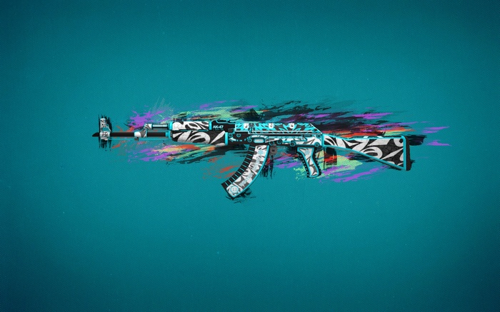 AK-47 Frontside Misty skin from Counter-Strike: Global Offensive