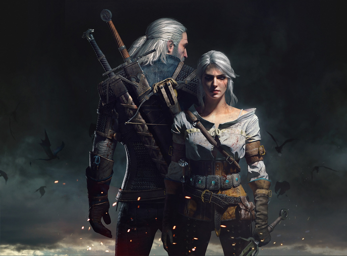 Geralt and Ciri from The Witcher 3: Wild Hunt