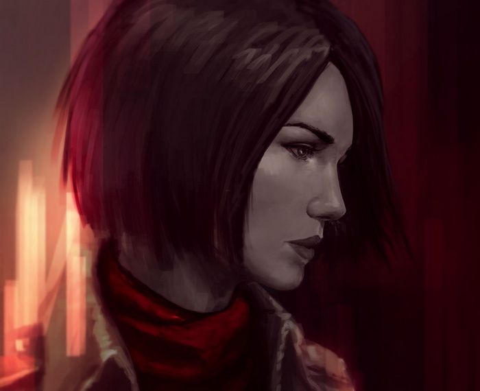 Artwork of Mikasa Ackerman from Shingeki no Kyojin