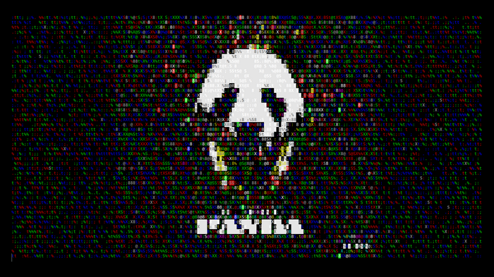 Panda ASCII Art with Glitch Effect