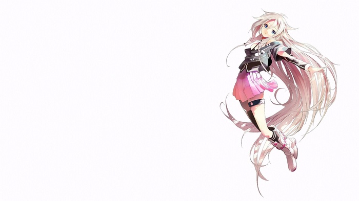 IA Vocaloid anime girl with long blonde hair
