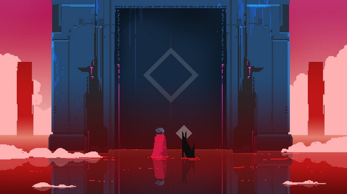pixels, video games, pixel art, Hyper Light Drifter, digital art