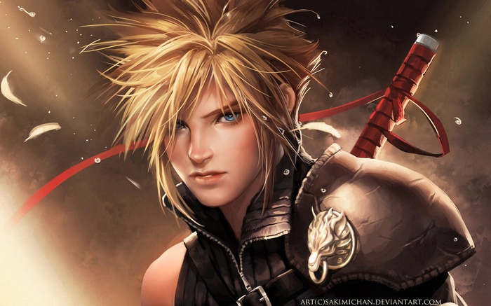 Cloud Strife from Final Fantasy VII by Sakimichan