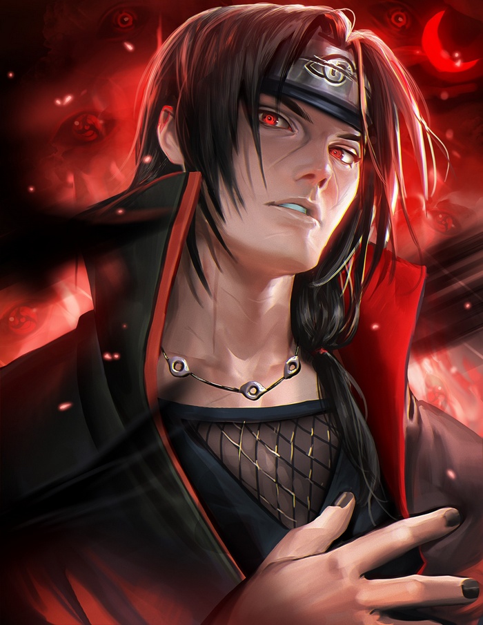 Naruto Shippuuden, realistic, Sakimichan, Uchiha Itachi