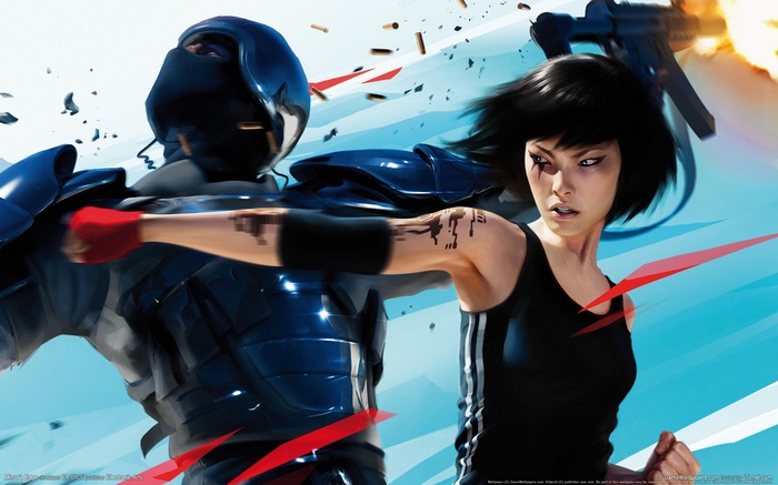 Faith Connors fighting in Mirror's Edge