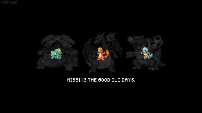 Charmander, Blastoise, Pokemon First Generation, pixelated, video games, pokemon third generation, retro games, black background, Pokémon, pixel art, Charizard, fan art, Bulbasaur, digital art, Squirtle, Venusaur