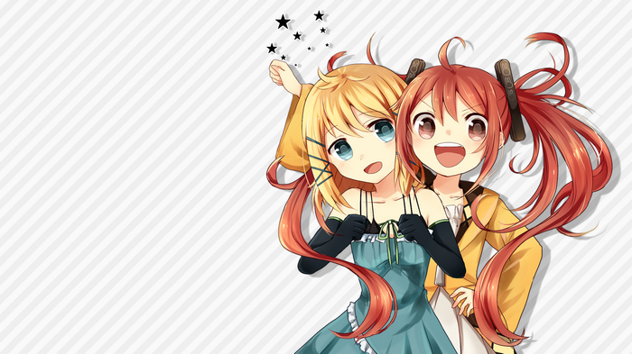 Tina Sprout and Aihara Enju from Black Bullet