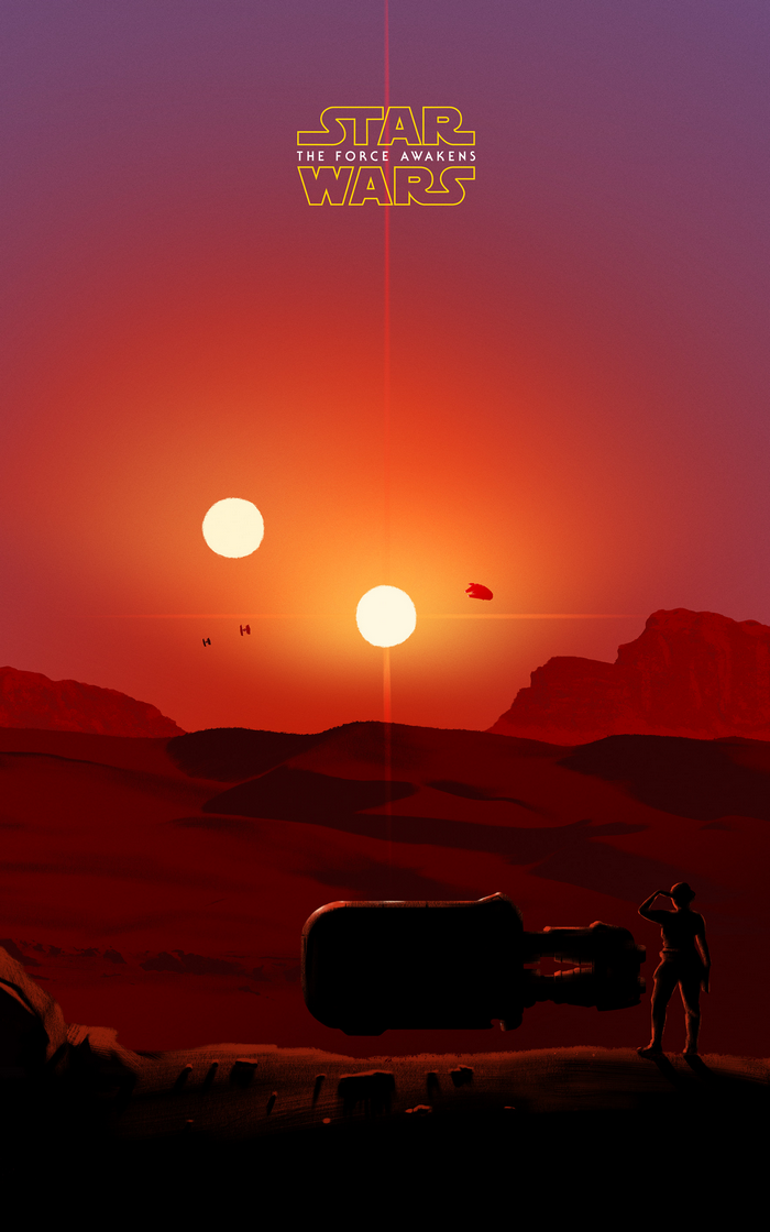 Star Wars: The Force Awakens - Tatooine Sunset