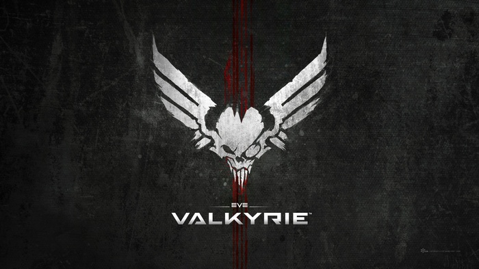 EVE Valkyrie Logo with Skull and Wings