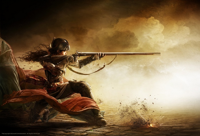 Assassin's Creed: Liberation - Woman firing a musket