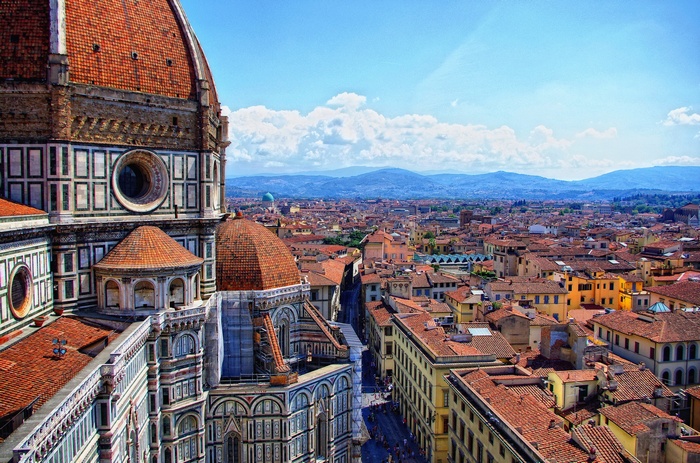 Florence Cathedral Dome and Cityscape, Italy