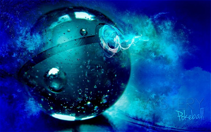 Mystery Pokeball with Blue Energy