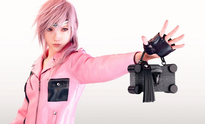 Lightning Farron with Louis Vuitton bag