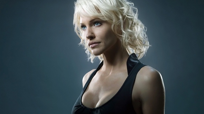 Tricia Helfer as a Cylon in Battlestar Galactica