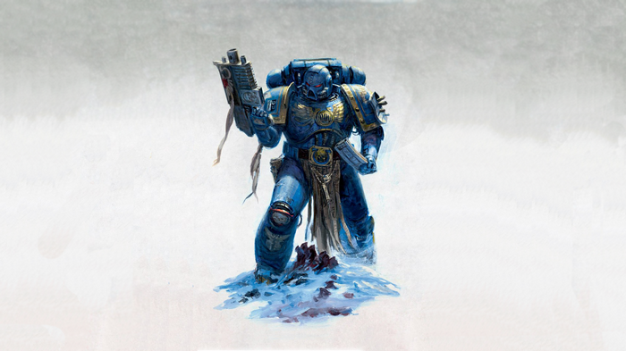 digital art, Ultramarines, space marines, Warhammer 40,000