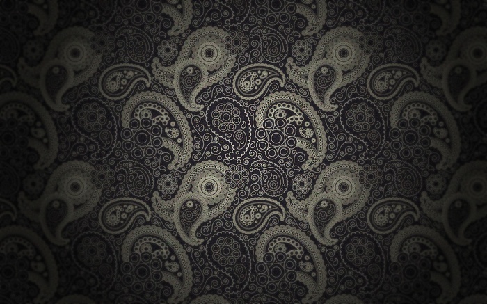 Paisley pattern on a dark background