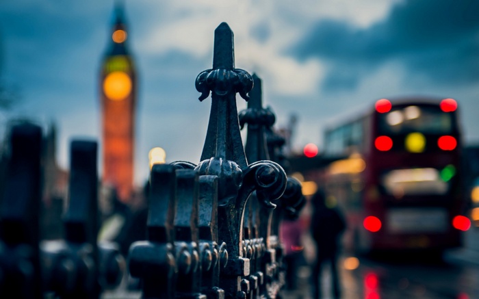 Big Ben and a red double-decker bus in London
