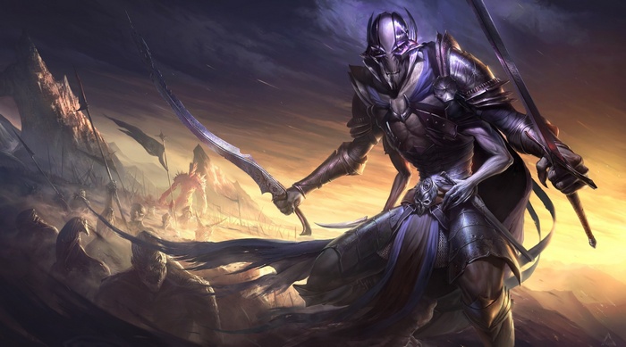 General Grievous in a battlefield artwork