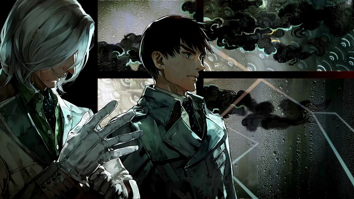 Kureo Mado and Koutarou Amon from Tokyo Ghoul