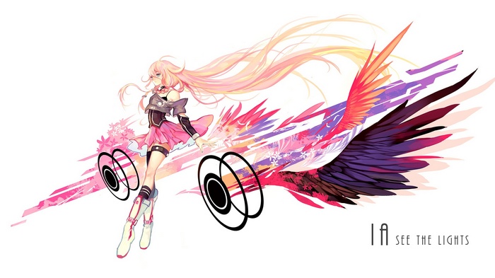 IA See The Lights anime girl with wings