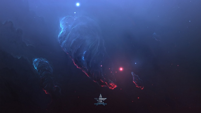 Cosmic nebulae and stars in deep space