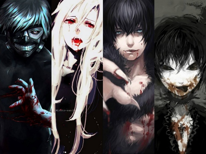 Vampire Knight, Werewolf, Tokyo Ghoul:re, blood, vampires, anime, Blood (anime), demon, Rosario + Vampire