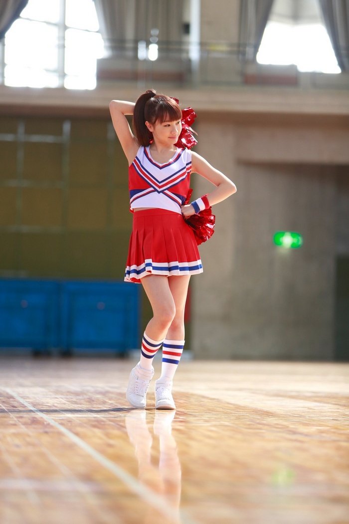 Ayumi Ishida as a J-pop cheerleader