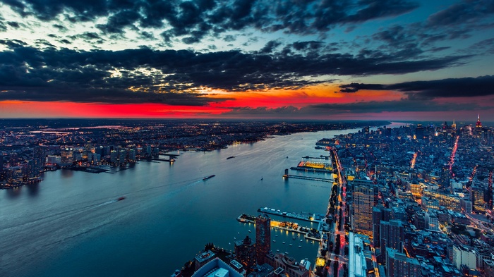 New York City Skyline at Dusk